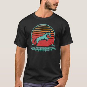 Camiseta Sinthwave de animales estilo retro de unicornio de
