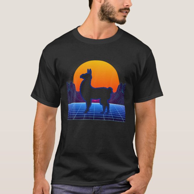 Camiseta Sinthwave de la llamada alpaca (Anverso)