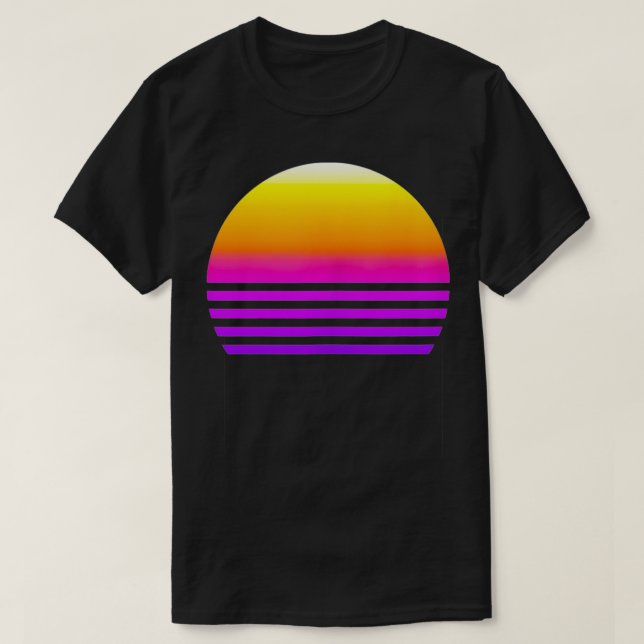 Camiseta Sinthwave Sunset (Diseño del anverso)