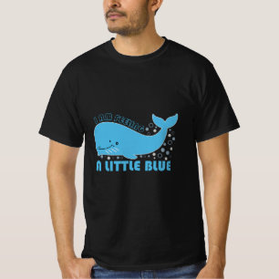 Camiseta Sintiendo azul ballena