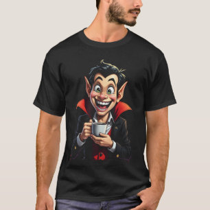 Camiseta Sintiendo fantástica pausa para el café con vampir