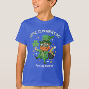 Camiseta Sintiendo Suerte Día de San Patricio Lindos Duende