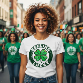 Camiseta Sintiéndose Afortunado - Día de San Patricio 