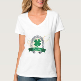 Camiseta Sintiéndose Afortunados 🍀 Shamrock Clovers