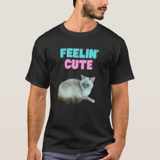 Camiseta Sintiéndose el mejor gato adorable