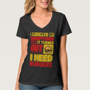 Camiseta Síntomas de Hamburguesa con Queso a la Parrilla H
