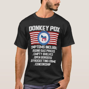 Camiseta Síntomas de la mezcla de burro Republicano conserv