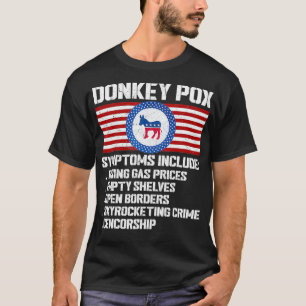 Camiseta Síntomas del burro Po Conservador Republicano