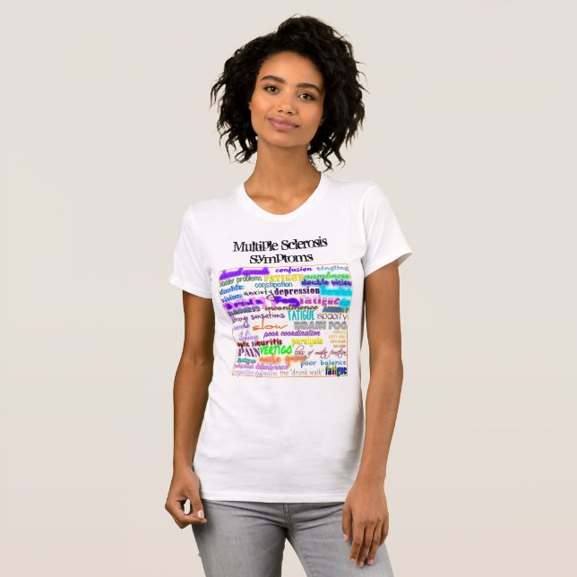 Camiseta Síntomas del ms (Anverso completo)
