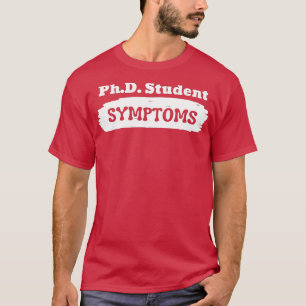 Camiseta SÍNTOMAS Estudiantiles PhD