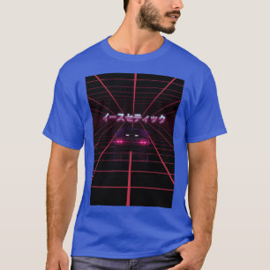 CAMISETA SÍNTONA RETROWAVE RETRO DE VAPORWAVE DE LOS AÑOS 8
