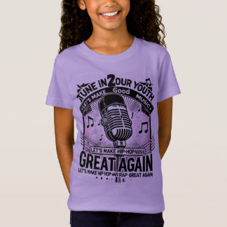 Camiseta Sintonice A Nuestra Juventud: Hip Hop Tee Púrpura