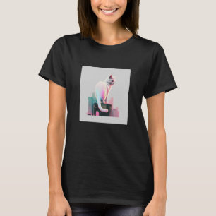 Camiseta Sintonización de ondas retroondas gélidas estética