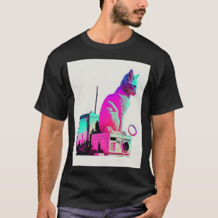 Camiseta Sintonización de ondas retroondas gélidas estética