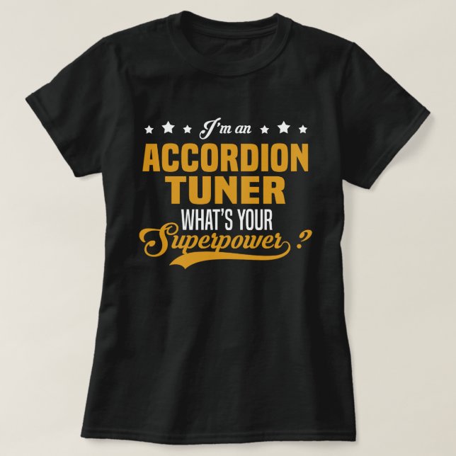 Camiseta Sintonizador de acordeón (Diseño del anverso)