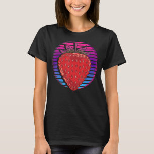 Camiseta Sintonizador Fruto De Berry Rojo Retro Vaporwave S