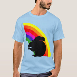Camiseta Sinutilia de ardilla negra colorida Unisex arcoiri