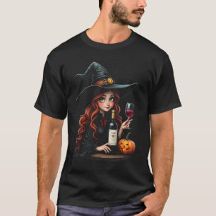 Camiseta Sip espeluznante de brujería y vitivinícola