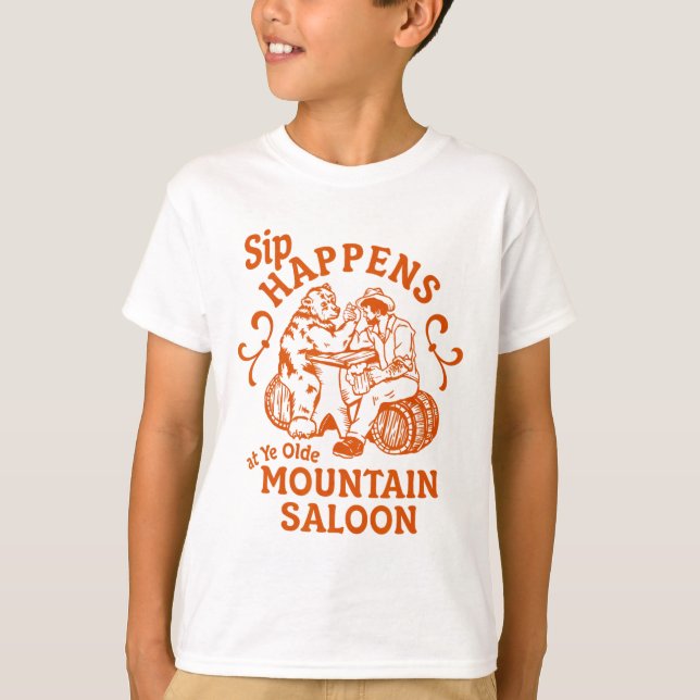 Camiseta Sip Ocurre Ye Olde Mountain Saloon Apres Fiesta Sk (Anverso)