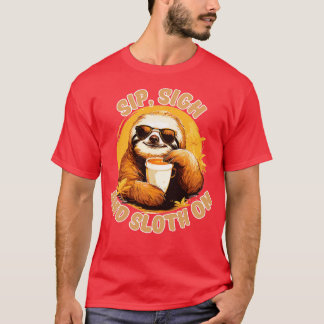 Camiseta Sip Sigh y Sloth On