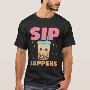 Camiseta Sip sucede Boba Kawaii Anime Novedad Chica Gi