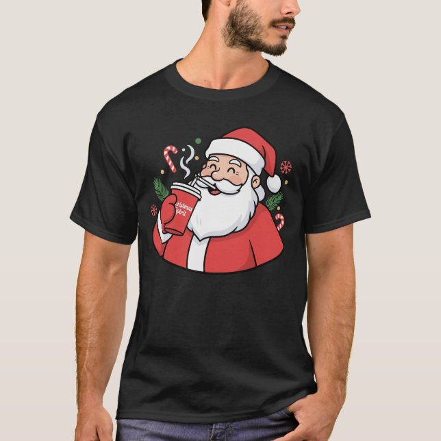 Camiseta Sippin’ on Christmas Spirit Tee (Anverso)