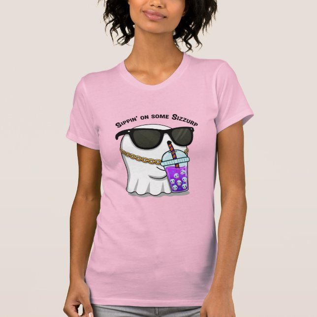 Camiseta Sippin’ on Some Sizzurp Ghost Tee – Cute Funny Hip (Anverso)