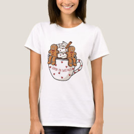 Camiseta Sippin’ On Sweetness Gingerbread Cocoa Art
