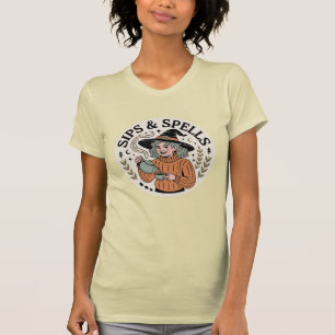 Camiseta Sips & Spells Cosy Otoño Bruja