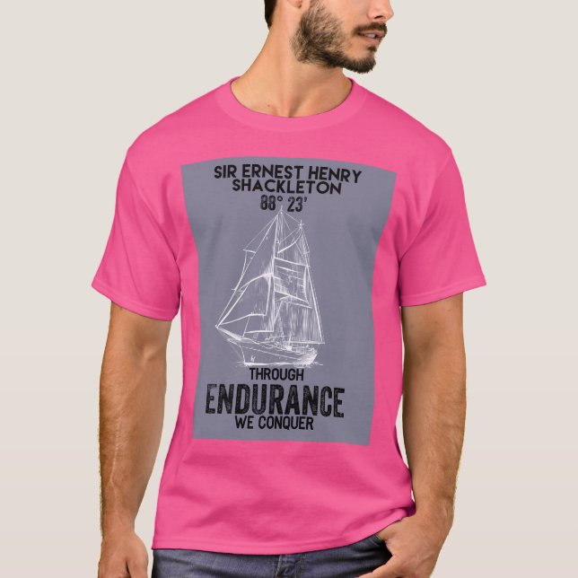 Camiseta Sir Ernest Shackleton - A través de la resistencia (Anverso)