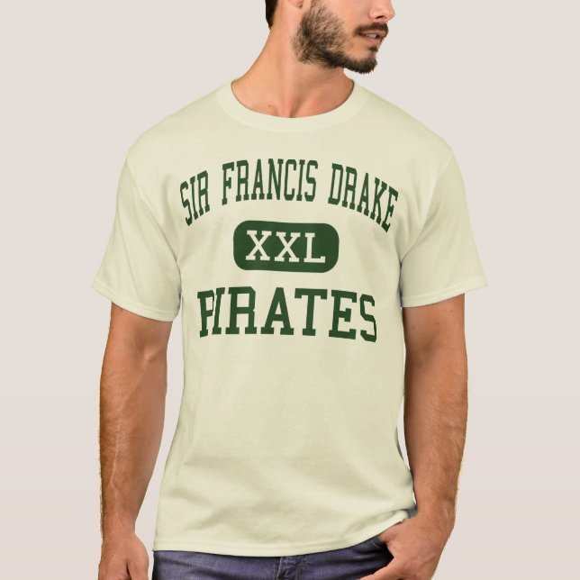 Camiseta Sir Francis Drake - piratas - alto - San Anselmo (Anverso)