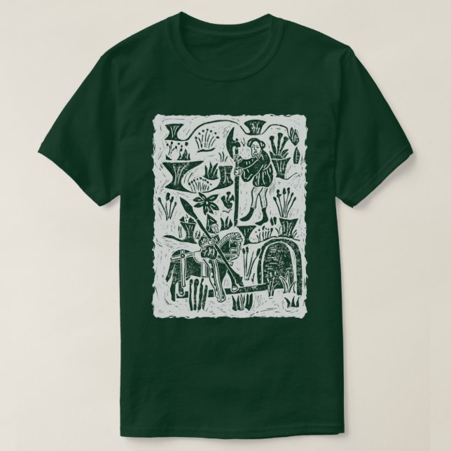 Camiseta Sir Gawain y el Caballero Verde (Diseño del anverso)