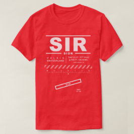 Camiseta SIR T-Shirt del aeropuerto de Sion