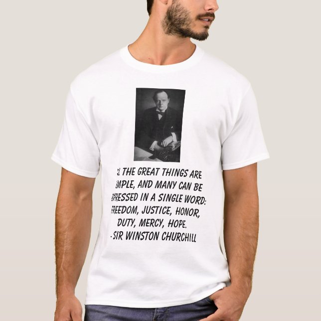 Camiseta Sir Winston Churchill (Anverso)