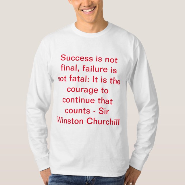 Camiseta Sir Winston Churchill cita (Anverso)