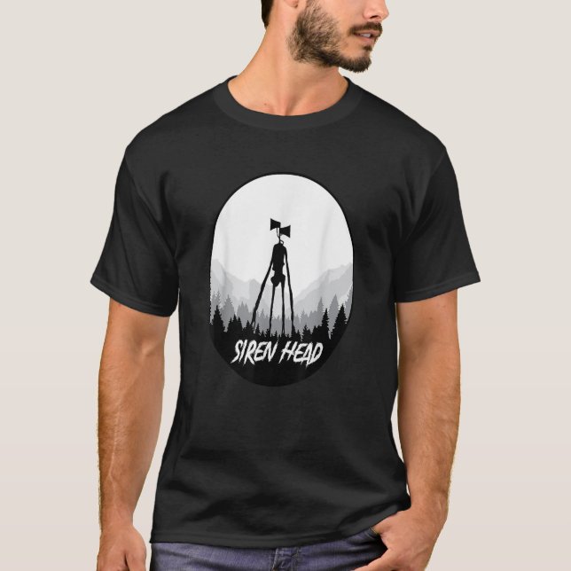 Camiseta Siren Head Sirenhead Creepypasta Horror Trick or T (Anverso)