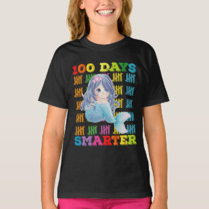 Camiseta Sirena 100 Días Más Inteligente 100º Día de Escuel