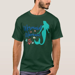 Camiseta Sirena Abuela Mamá Cumpleaños Niñas Familia Temáti