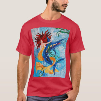 Camiseta Sirena atrapando un marlin