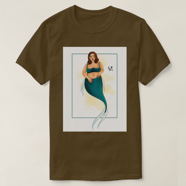 Camiseta Sirena azul 10 (Diseño del anverso)
