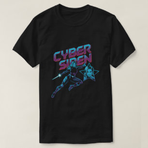 Camiseta Sirena Cibernética Guerrera Neon – Superheroína Fu