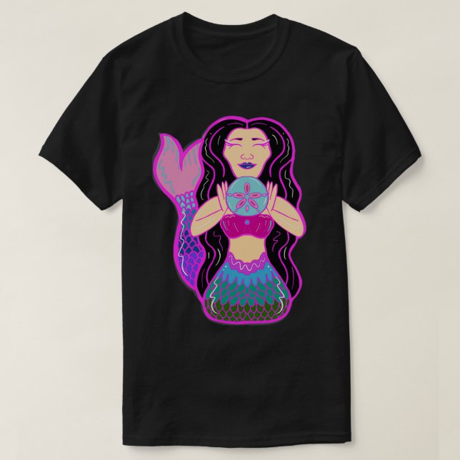 Camiseta Sirena con dólar de arena 1 (Diseño del anverso)