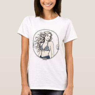 Camiseta Sirena con langostas