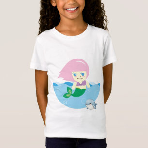 Camiseta sirena, cuento de hadas, océano
