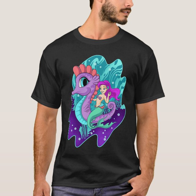 Camiseta Sirena Cuidada En La Creatura Acuática De Las Sire (Anverso)