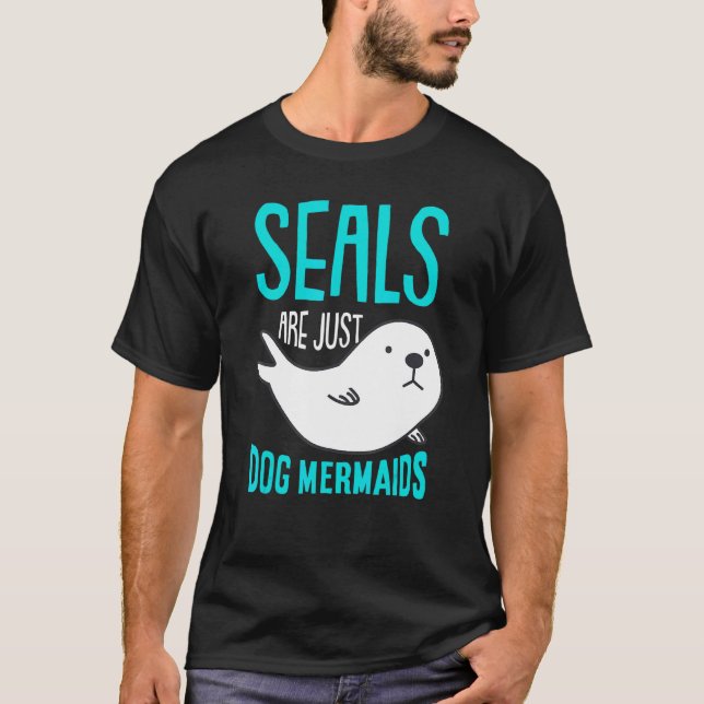 Camiseta Sirena de animales de foca Sello lindo (Anverso)