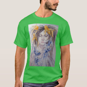 Camiseta Sirena de color de agua