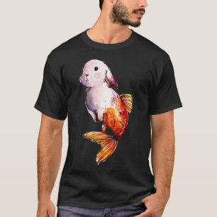 Camiseta Sirena de conejito pez dorado