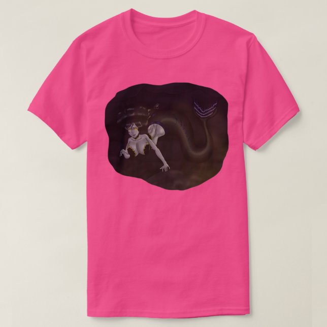 Camiseta Sirena de cueva submarina (Diseño del anverso)