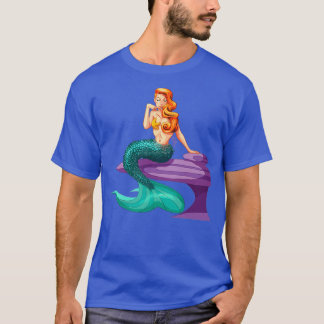 Camiseta Sirena de escalas azules